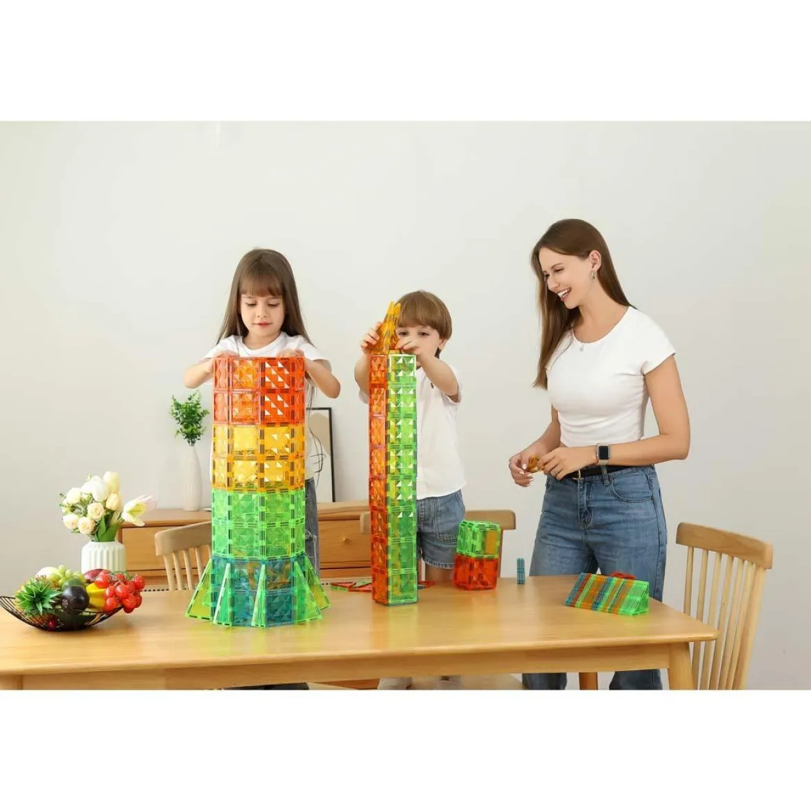 Geomag Magnetic Tiles 3D Rakennussarja 16 Osaa