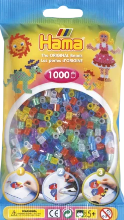 Hama Helmet Midi 1000 kpl Glitter Mix 207-54