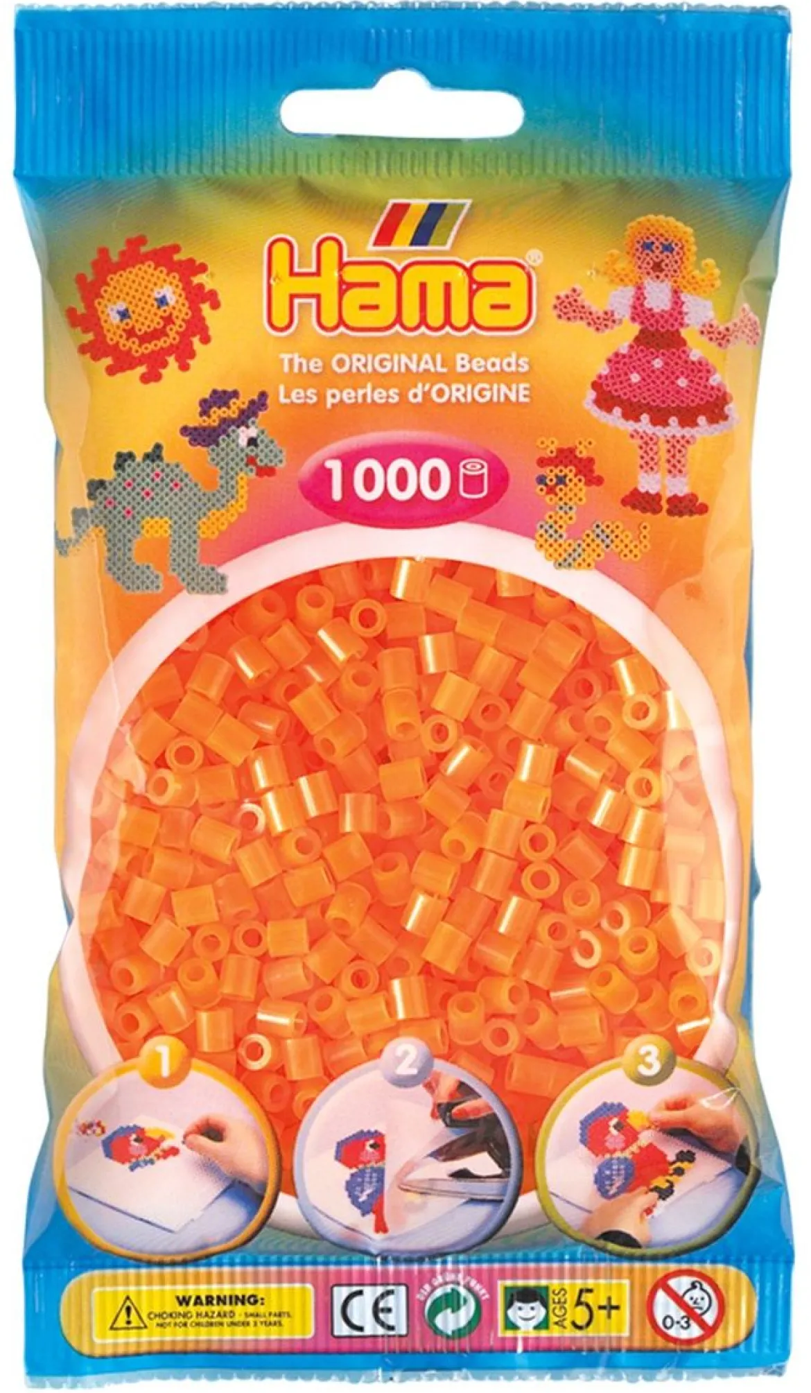 Hama Helmet Midi 1000 kpl Oranssi Neon 207-38