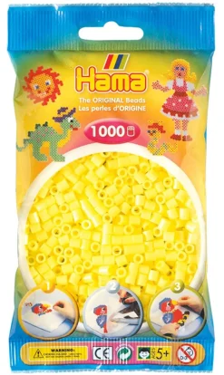 Hama Helmet Midi 1000 kpl Pastelli Keltainen 207-43