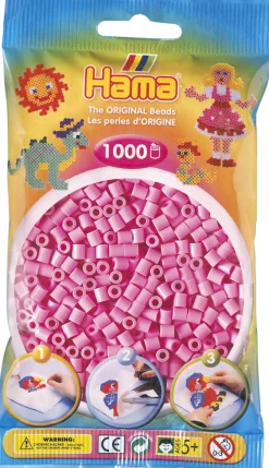 Hama Helmet Midi 1000 kpl Pastelli Pinkki 207-48