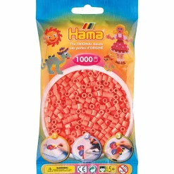 Hama Helmet Midi 1000 kpl Pastelli Punainen 207-44