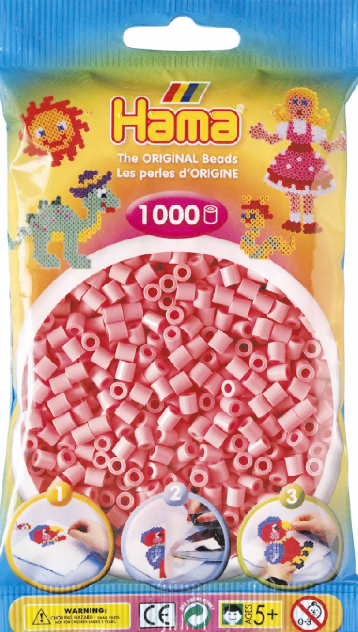 Hama Helmet Midi 1000 kpl Pinkki 207-06