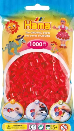 Hama Helmet Midi 1000 kpl Punainen 207-05