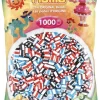 Hama Helmet Midi 1000 kpl Valkoraita mix 3 Väriyhdistelmää 207-91