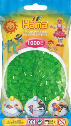 Hama Helmet Midi 1000 kpl Vihreä Neon 207-37