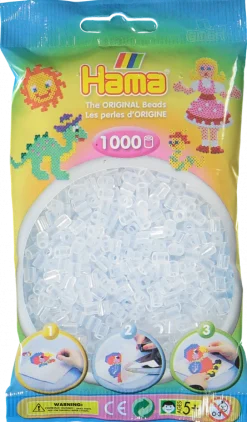 Hama Läpinäkyvät Helmet 1000 Kpl Pussissa