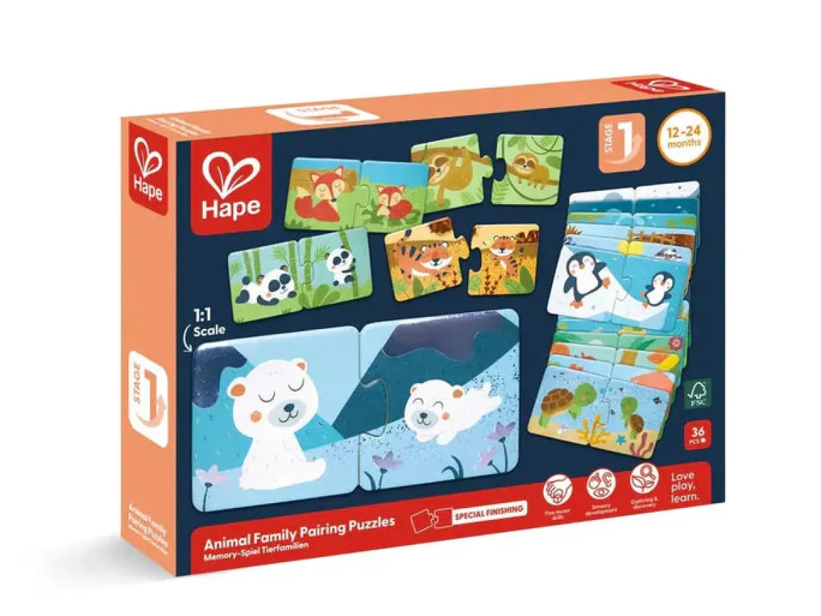 Hape Palapeli Eläimet Poikasineen