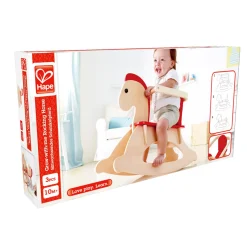 Hape Puinen Keinuhevonen Irrotettavalla Turvakaarella