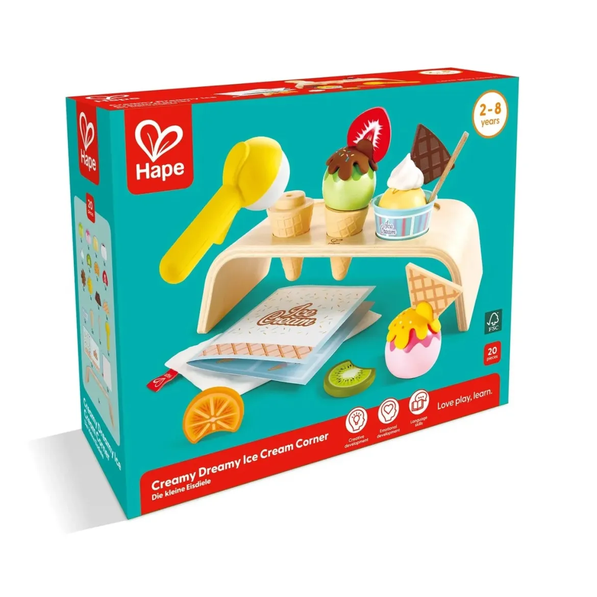 Hape Puiset Jäätelöt Leikkisetti