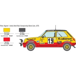 Italeri Renault R5 Alpine Rally 1:24