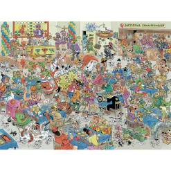 Jan van Haasteren Comic Puzzle Ludo Battle 1000 Palan Palapeli
