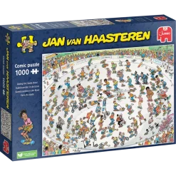 Jan van Haasteren 1000 Palan Palapeli Riding The Skate Bowl