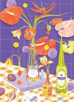 Jour Ferie Flowers On The Table 500 Palan Palapeli
