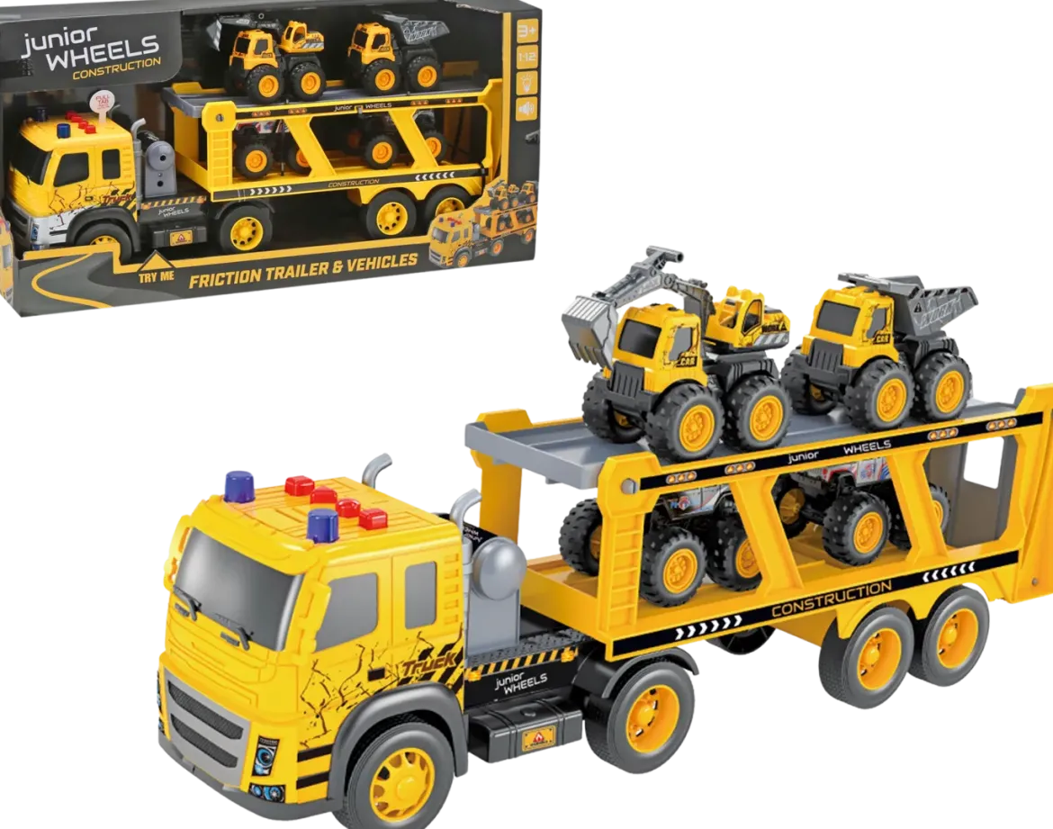 Junior Wheels Autonkuljetusrekka Äänillä ja Valoilla