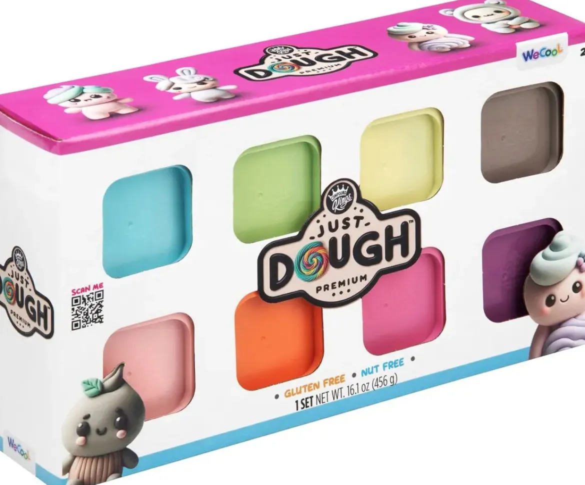 Just Dough Muovailuvaha Pastellinsävyiset Värit 8 kpl