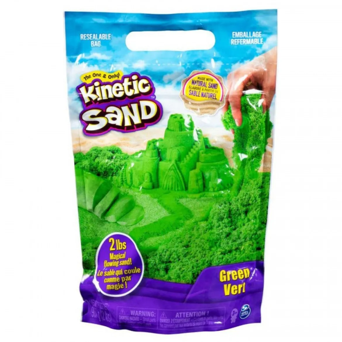 Kinetic Sand Taikahiekka 900g Vihreä
