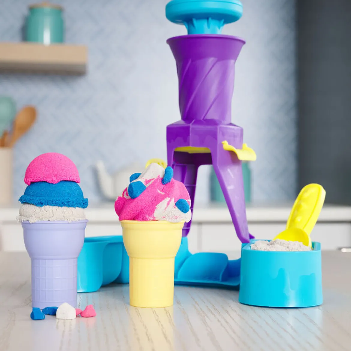 Kinetic Sand Taikahiekka Soft Serve Station Setti