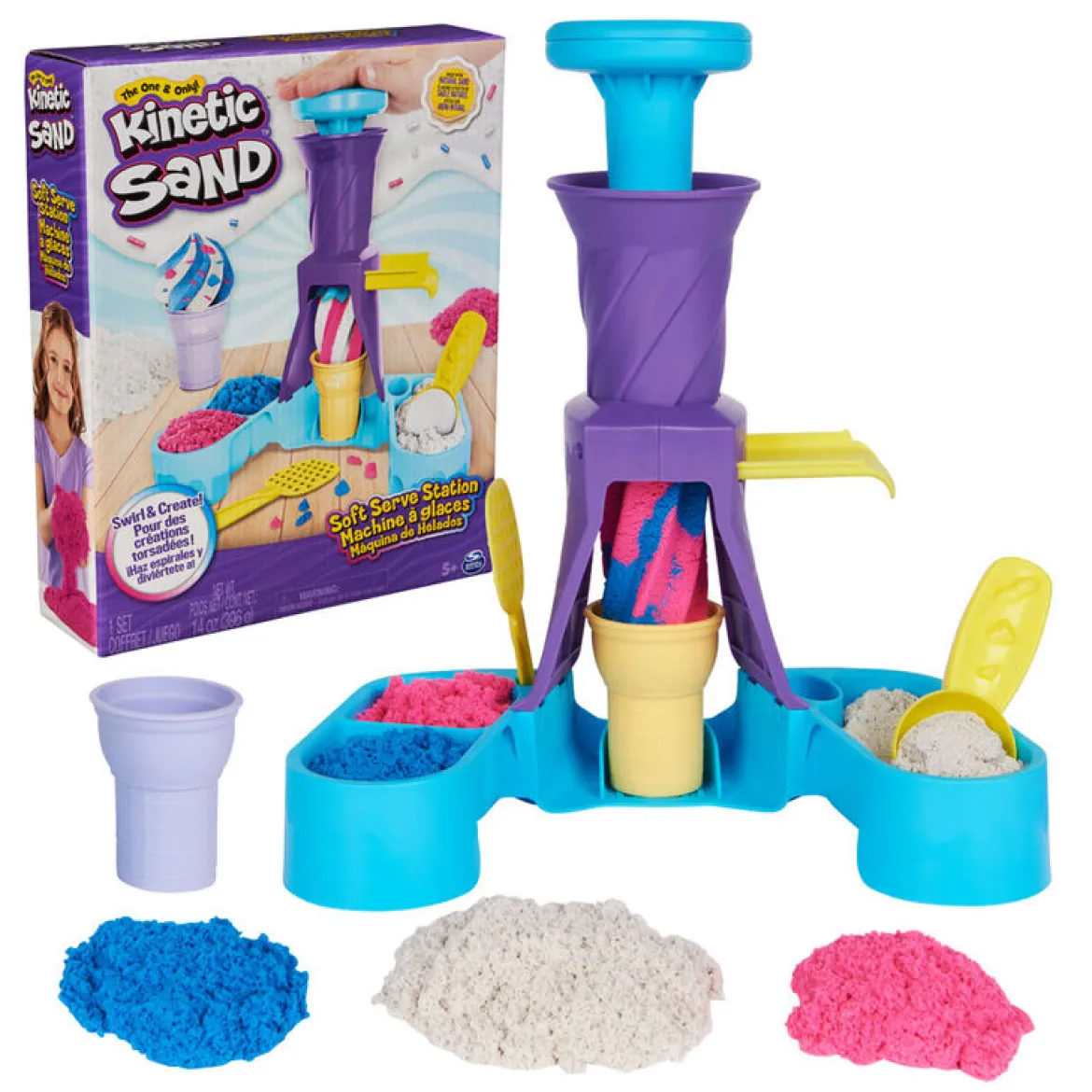 Kinetic Sand Taikahiekka Soft Serve Station Setti