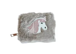 KiS Me Lompakko Pörröinen Yksisarvisella Ruskea 11x9 cm