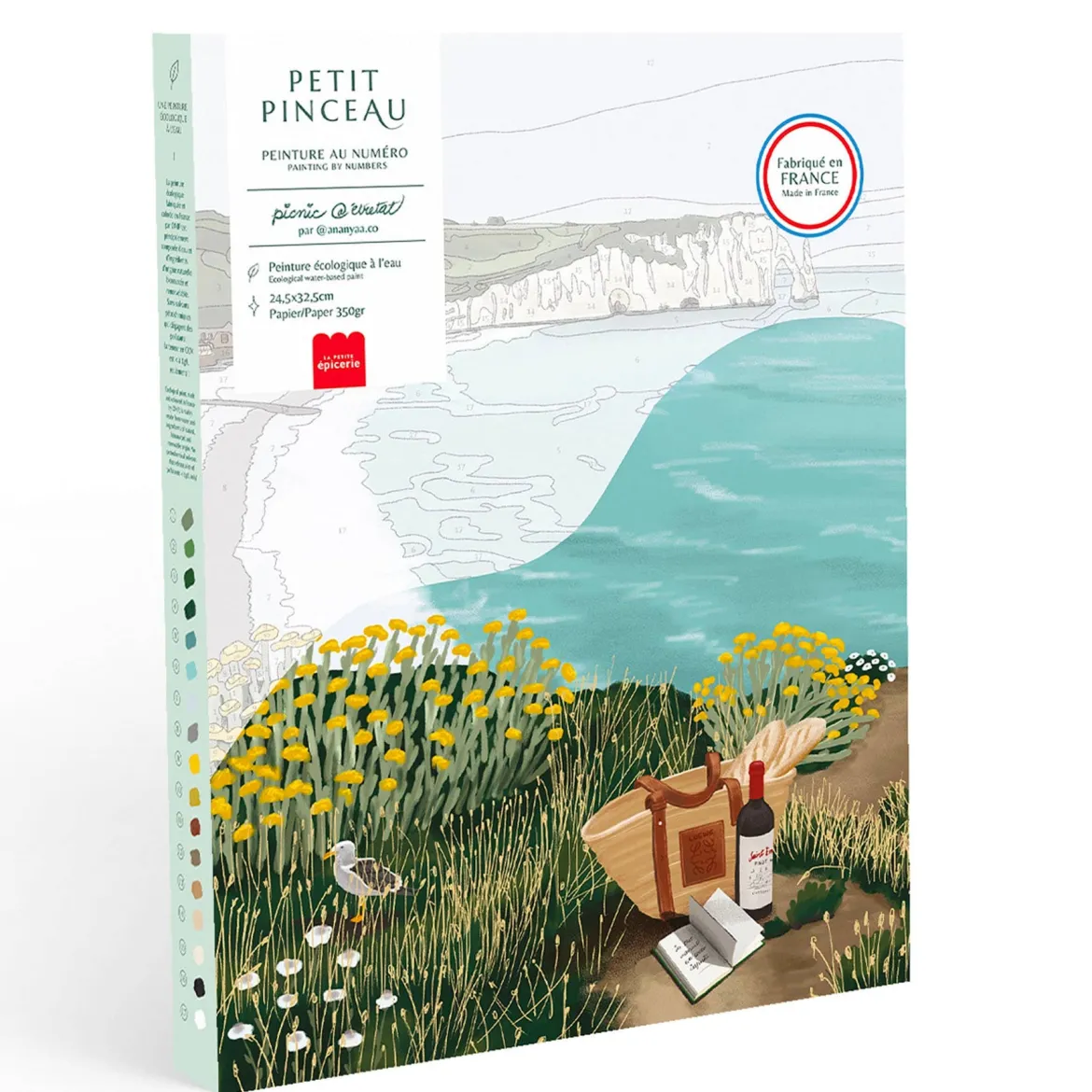 La Petite Épicerie Paint By Numbers/Numeromaalaus - Picnic in Étretat by Ananya Bhandari