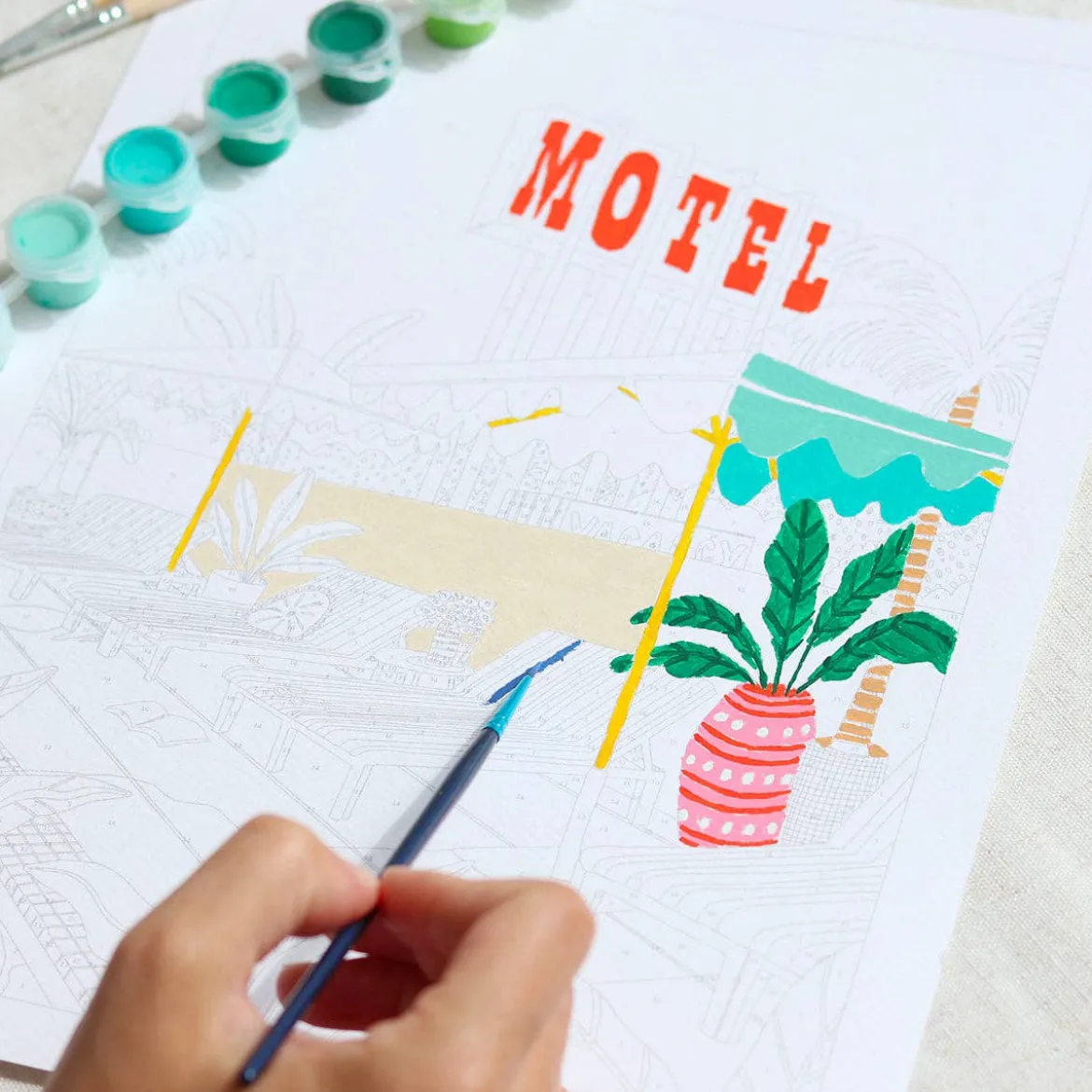 La Petite Épicerie Paint By Numbers/Numeromaalaus The Motel Pool