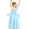 Lasten Prinsessamekko (Tuhkimo) + Hiuspanta 122-128 cm (6-8v)