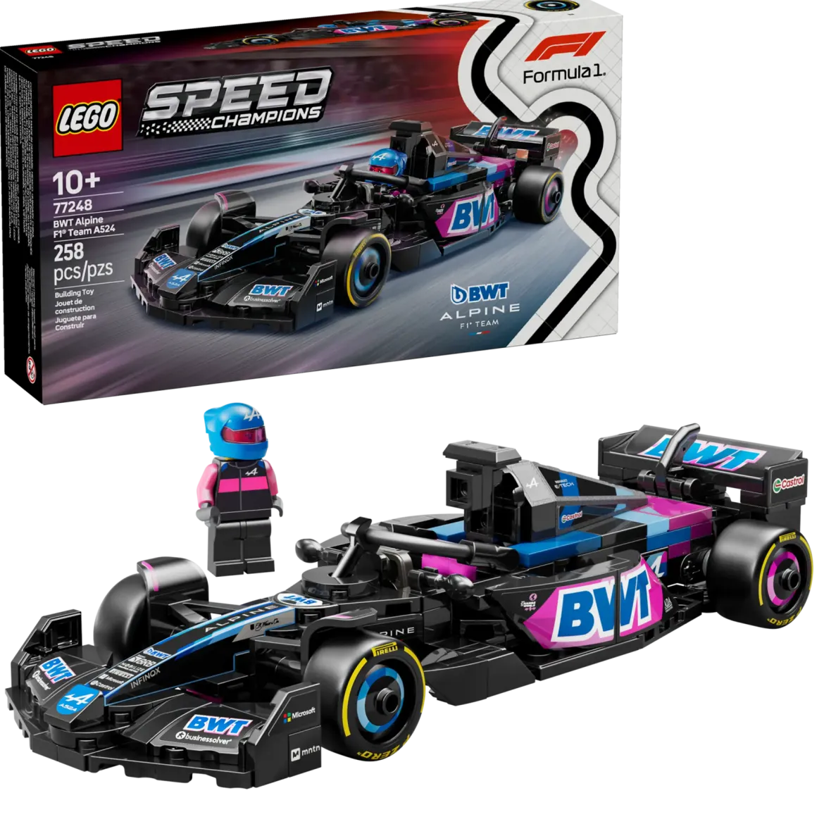 LEGO 77248 BWT Alpine F1® Team A524 ‑kilpa-auto
