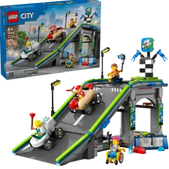LEGO City 60460 Ei rajoja: Kilpa-autojen Ramppirata