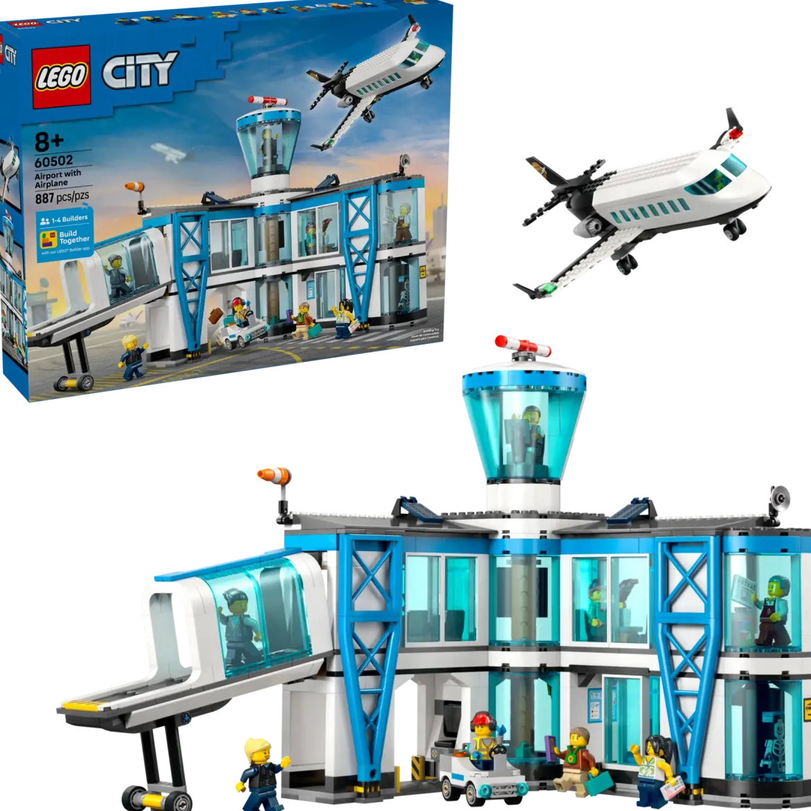 LEGO City 60502 Lentokenttä ja Lentokone