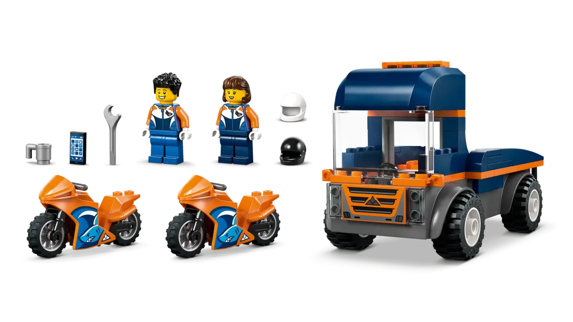 LEGO City 60491 Moottoripyörän Kuljetusauto