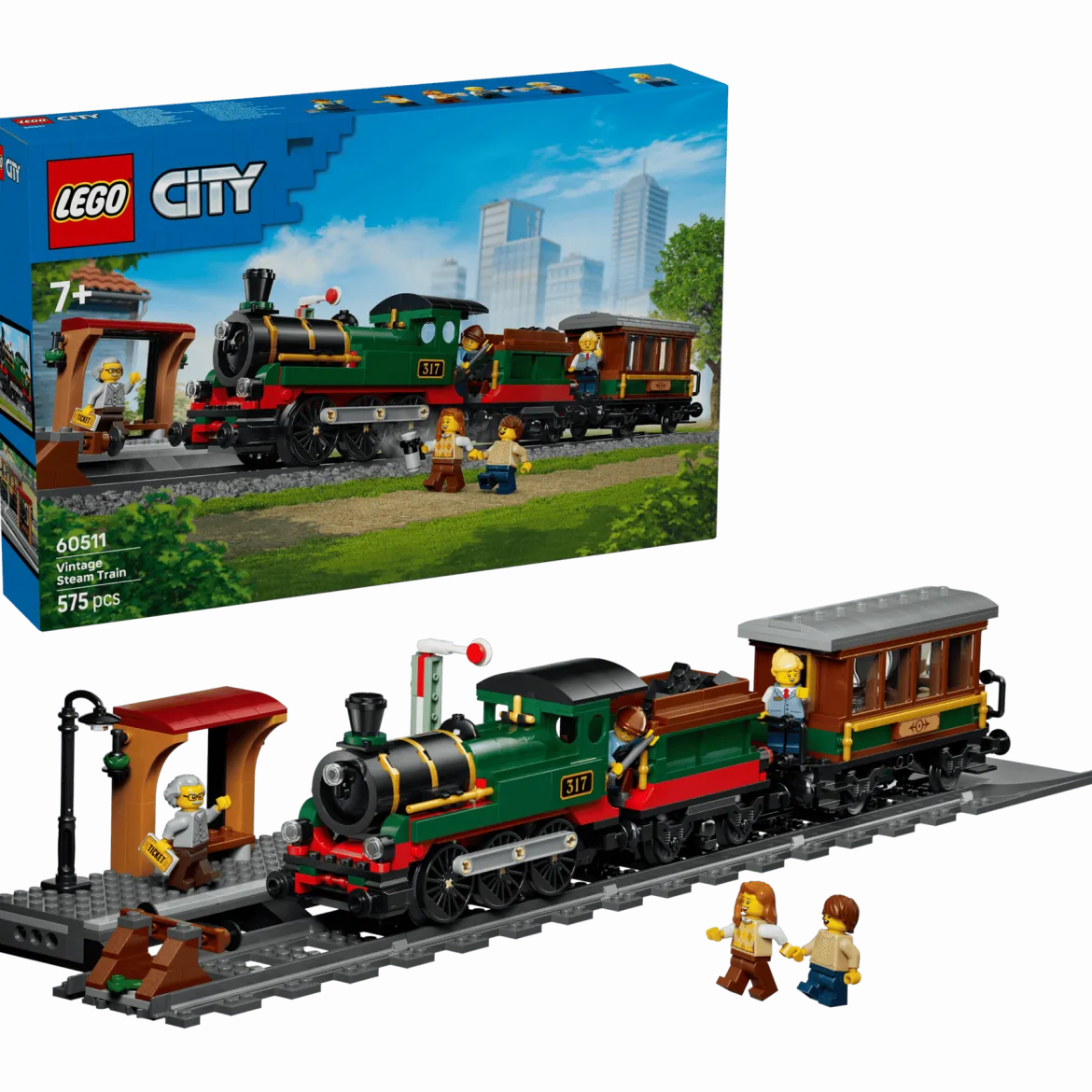 LEGO City 60511 Vanhanaikainen Höyryjuna