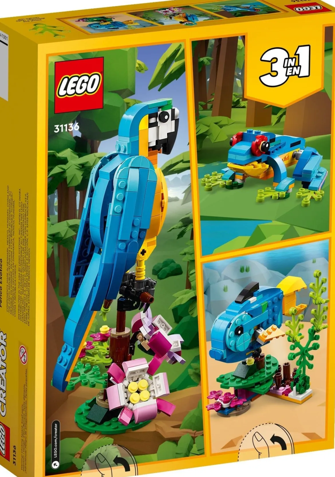 LEGO Creator 31136 Eksoottinen Papukaija