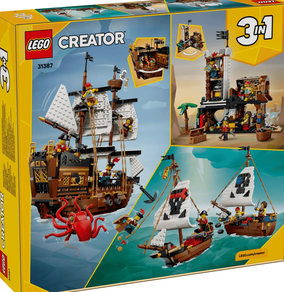 LEGO Creator 31387 Mahtava Merirosvolaiva