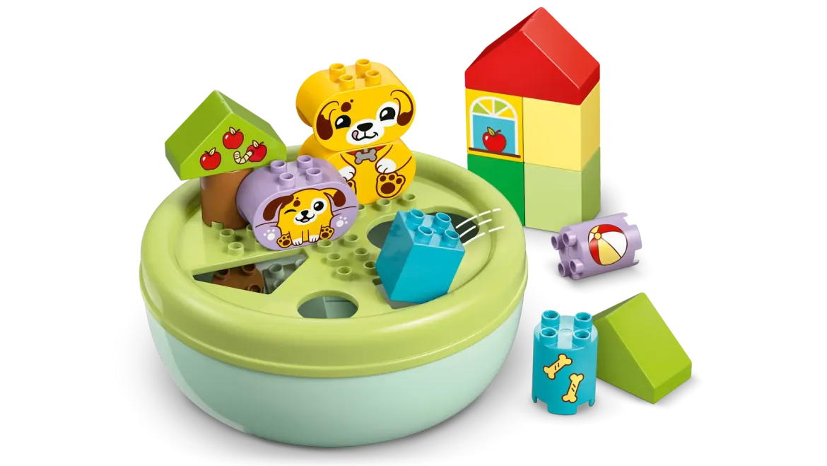 Lego Duplo 10441 Opetellaan Muotoja: Koiranpentujen Talo