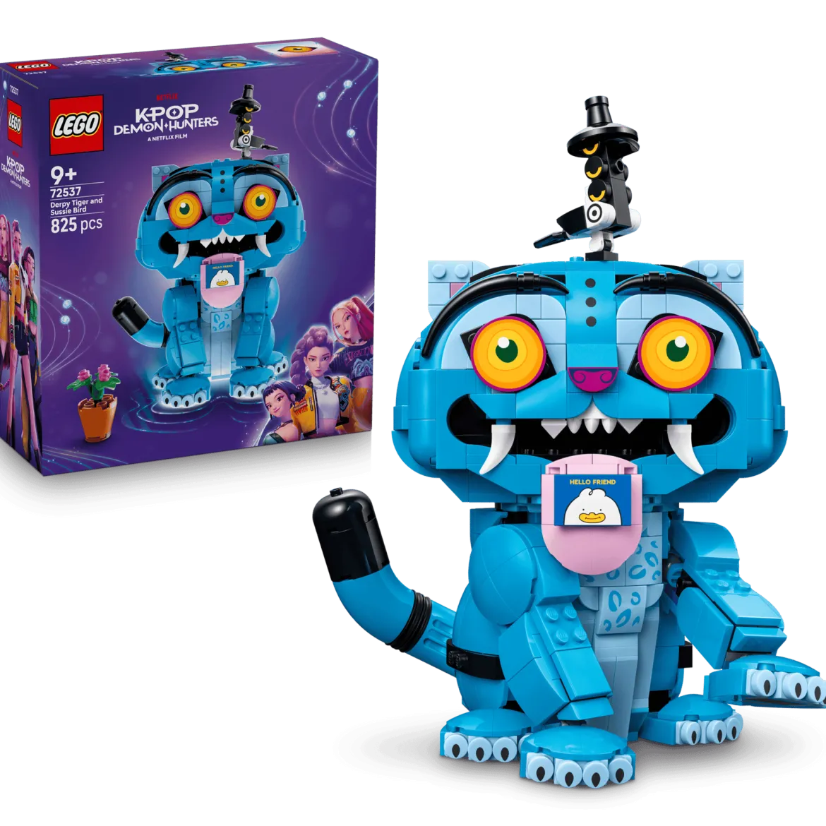 LEGO K-Pop Demon Hunters 72537 Derpy-Tiikeri ja Sussie-Lintu
