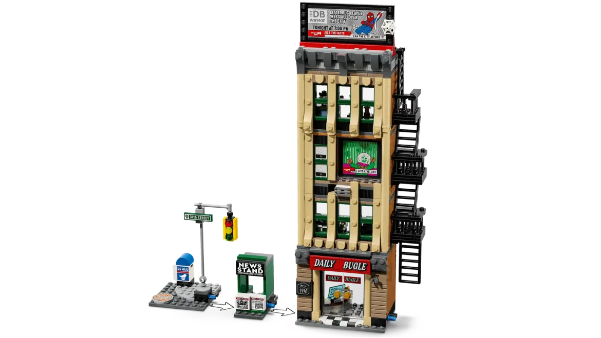 LEGO Marvel76342 Spider-Man Vastaan Mysterio: Daily Bugle