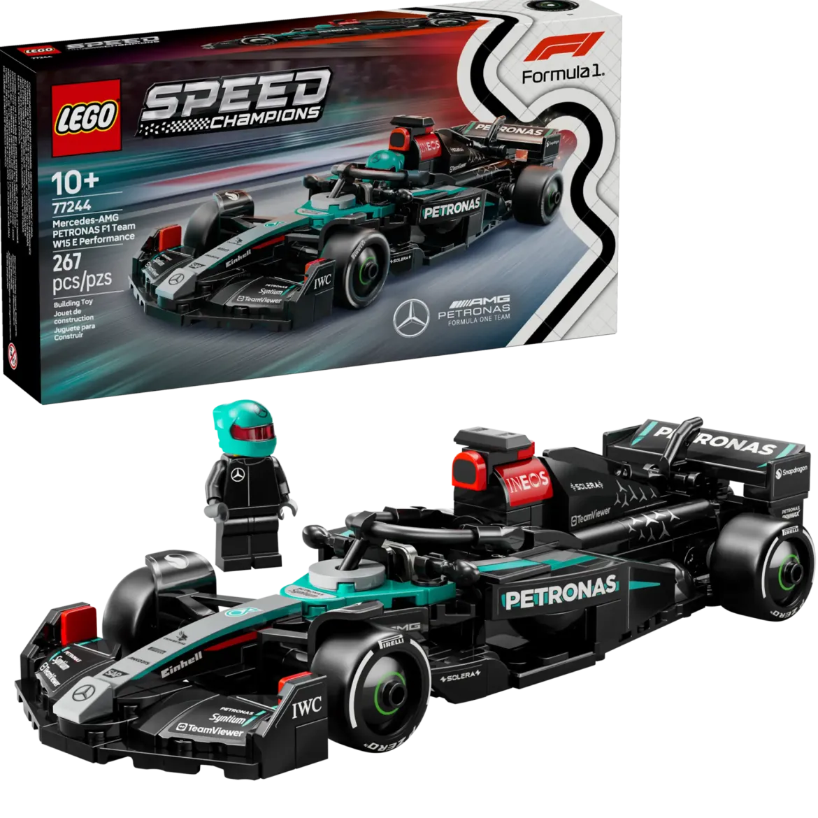 LEGO 77244 Mercedes-AMG F1® W15 ‑kilpa-auto