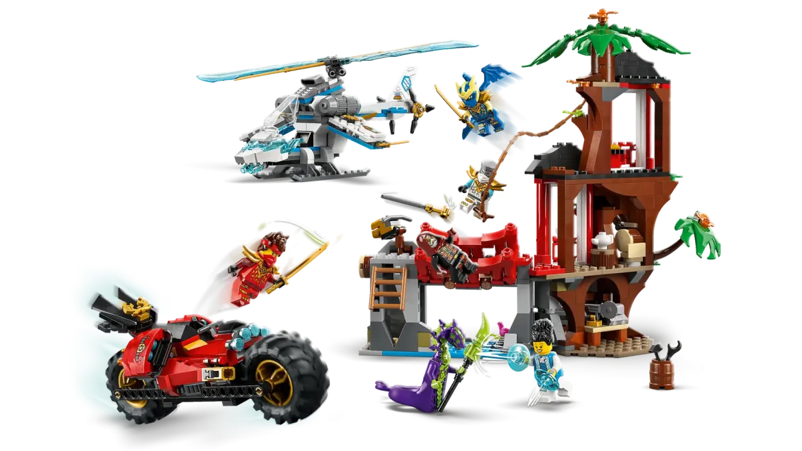 LEGO Ninjago 71857 Ninjamenopelit ja Puumajataistelu