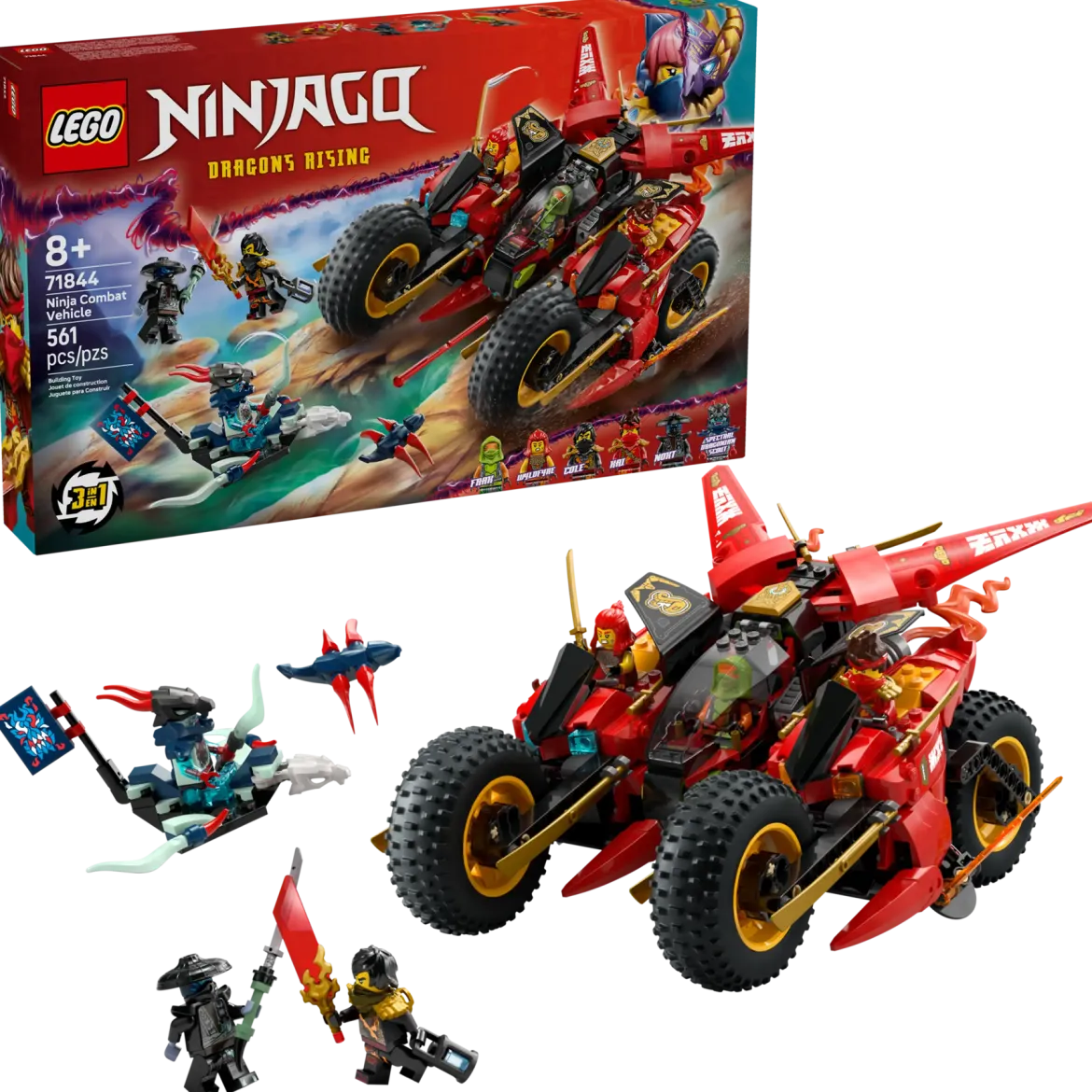 LEGO Ninjago 71844 Ninjojen Taisteluajoneuvo