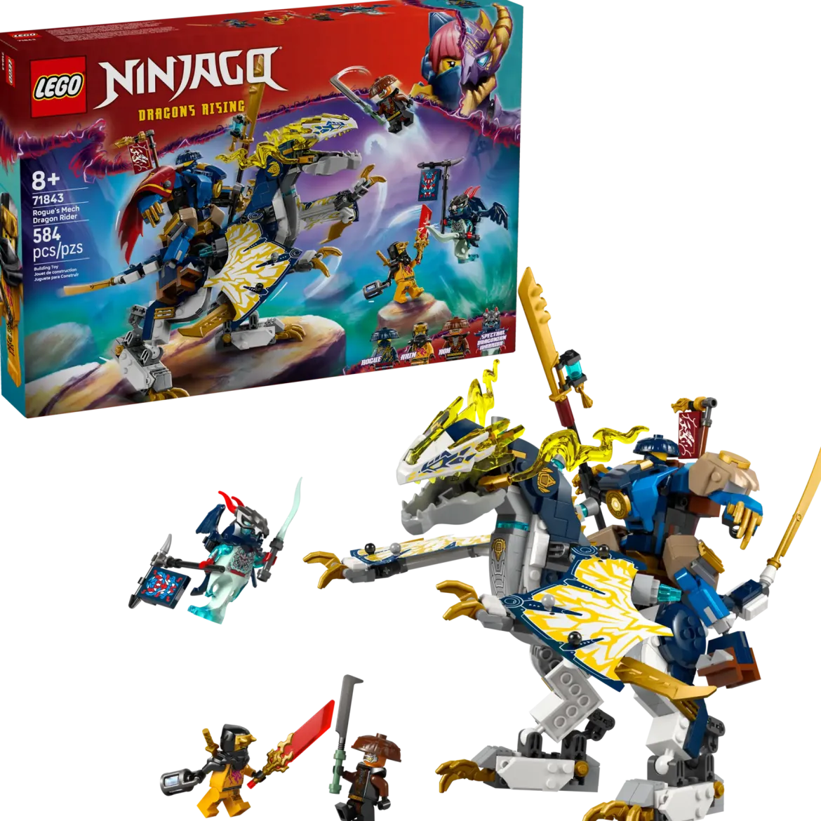 LEGO Ninjago 71843 Roguen Robottilohikäärmeratsu