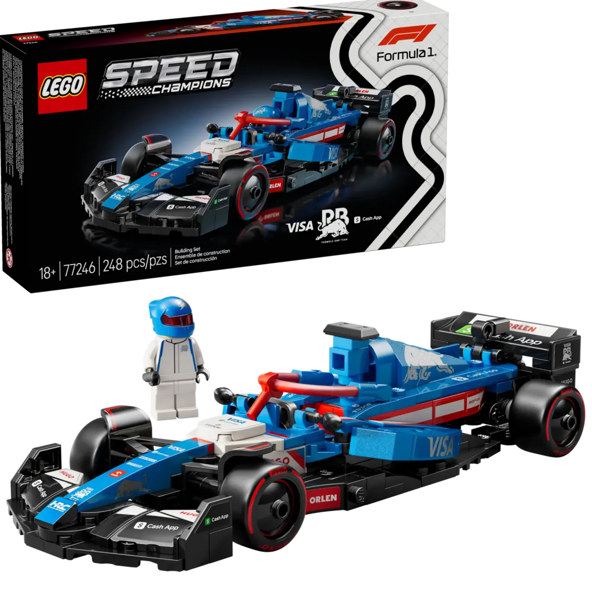 LEGO 77246 Visa Cash App RB VCARB 01 F1® Kilpa-auto