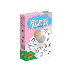 Leimasin- ja Tarrasetti Vaaleanpunainen