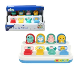 Lil Tot Pop Up Animals Aktiviteettilelu