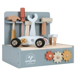 Little Dutch Lasten Työkalut Mini Workbench Puinen Työkalupenkki 26 osaa