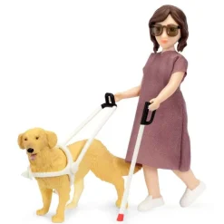 Lundby Sokea Nukke sekä Opaskoira