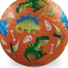 Luonnonkumipallo 18cm Dinosaurukset Oranssi