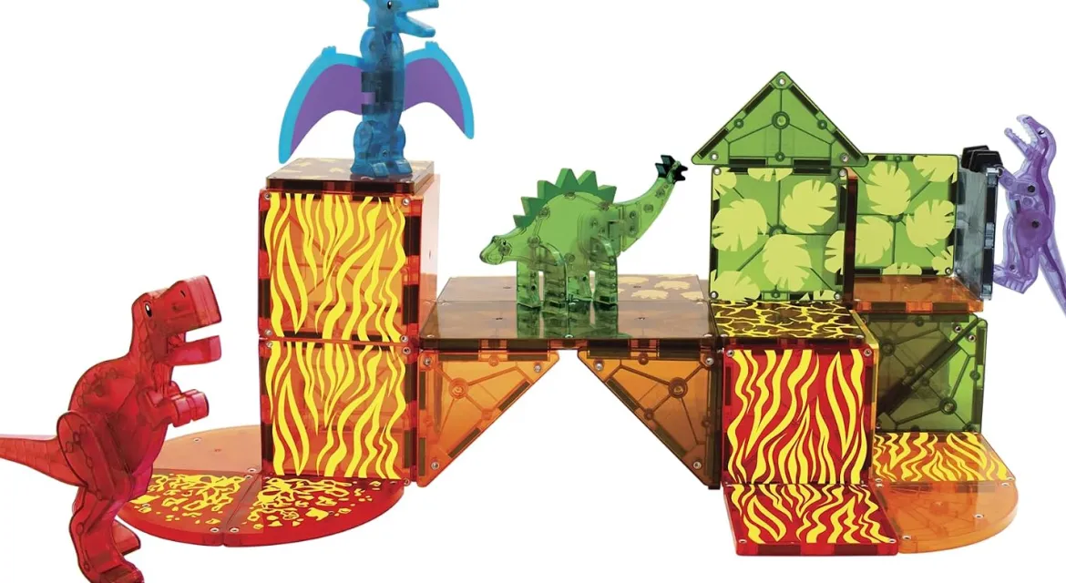 Magna-Tiles Magneettirakennussarja Dinoworld 40 Osaa