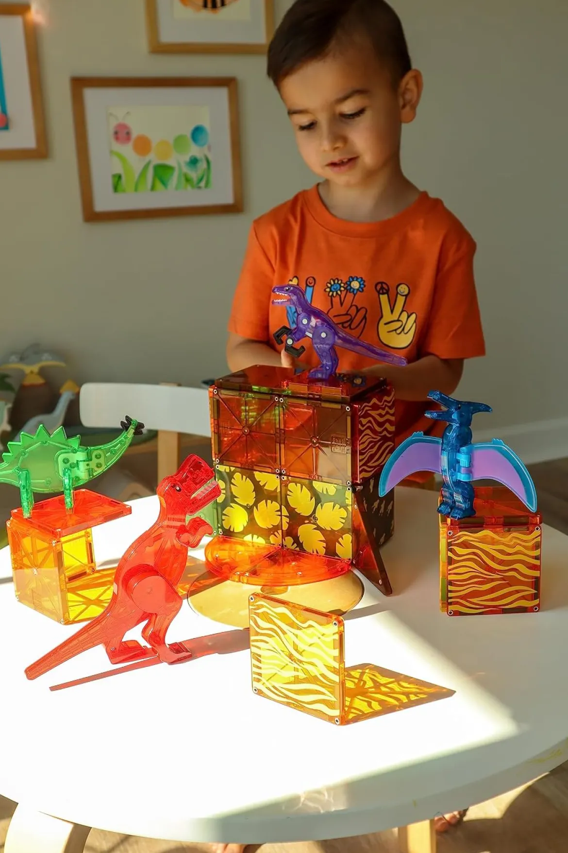 Magna-Tiles Magneettirakennussarja Dinoworld 40 Osaa