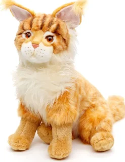Maine Coon Kissa Pehmolelu 28cm Oranssi